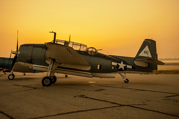 Grumman TBM Avenger at Sunrise