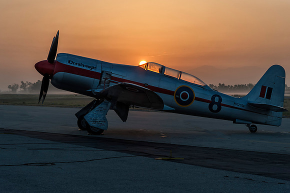 Hawker Sea Fury at Sunrise