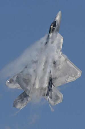 USAF F-22 Raptor Climbing