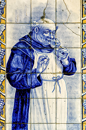 Outside house tile of a Monk tasting