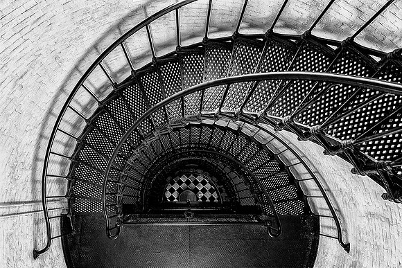 St Augustine Lighthouse Stairs looking down