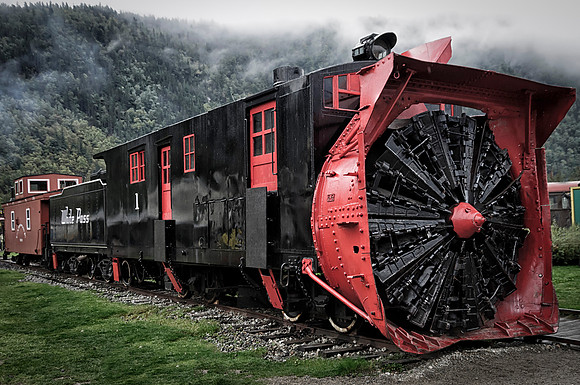 Skagway Alaska Snow clearing Train