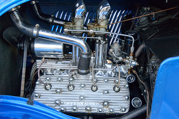 Offenhauser engine in a 34 Ford Rod