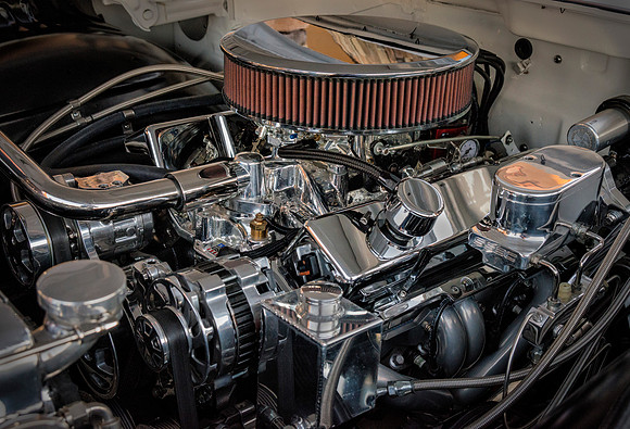 Red Filtered extra chrome engine