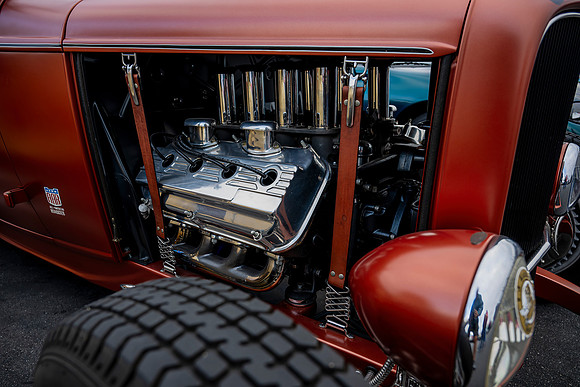 Leather tie down engine straps