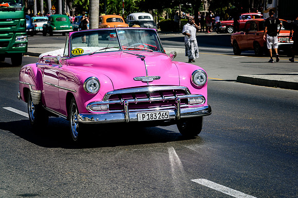 52 Chev convertible Havana Taxi