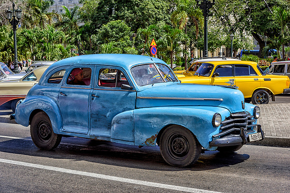 Old Chev Havana Taxi used by locals