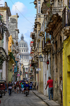 Street leading to Capitol Building