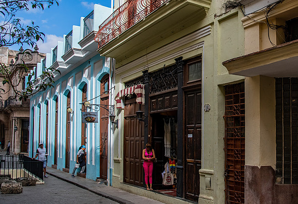 Vendor in Pink