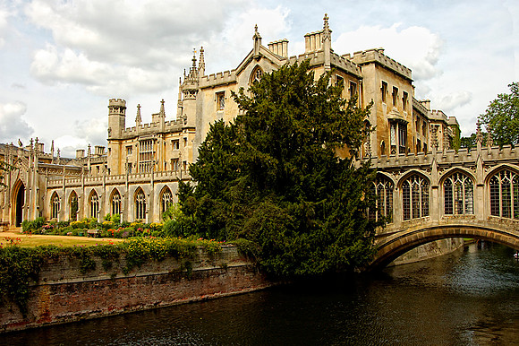 Bridge of Sighs at St. John's College of Cambridge University