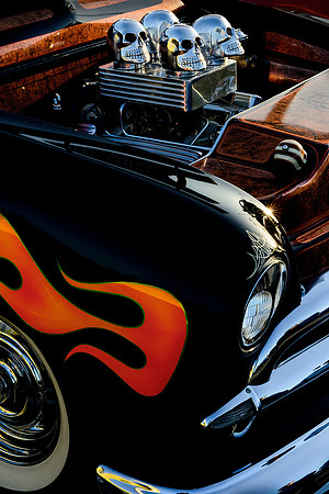 Flames and Skulls