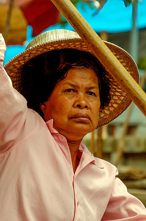 Floating Market Vender paddling boat