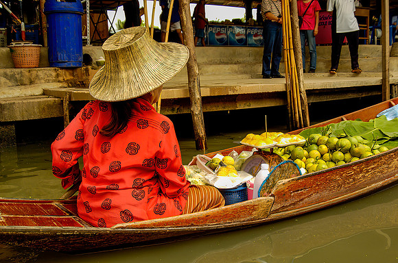 Floating Market fruit vendor