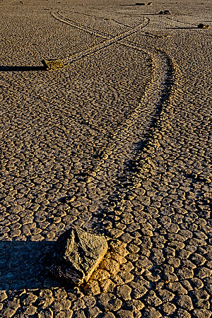 Moving Rocks at the Race Track in Death Valley