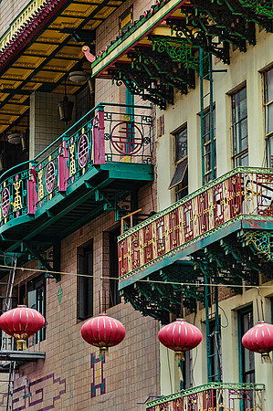 San Francisco Chinatown Balconies