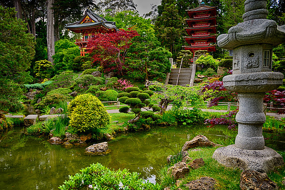 Japanese Tea Gardens in Golden Gate Park, San Francisco