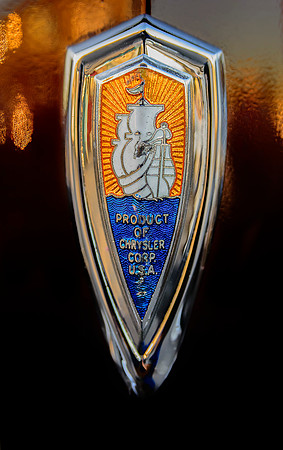 1941 Plymouth hood emblem
