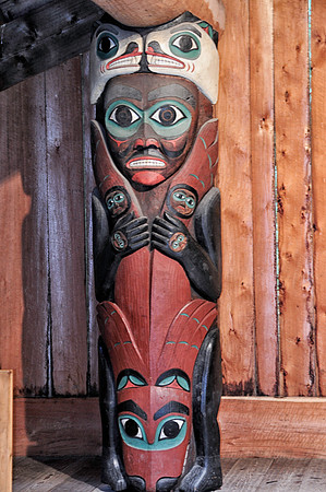Tlingit Totem isnside the Lodge