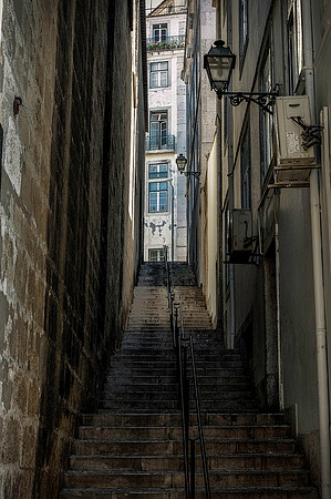 Lisbon Alley Stairway