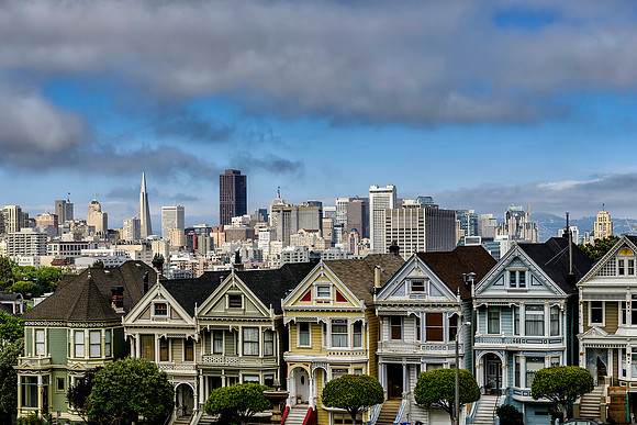 Victorian Houses called "Painted Ladies", San Francisco, Ca