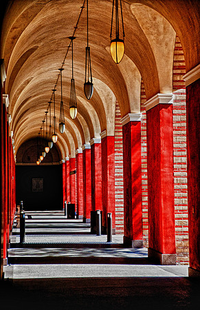 Malibu Getty Villa Hallway