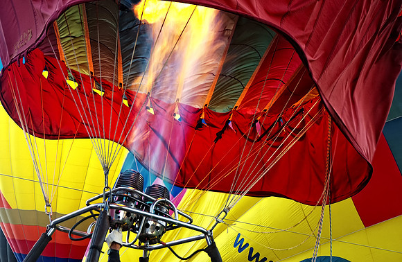 Heating up the air inside the Balloon