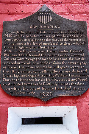 San Juan Hill Plaque