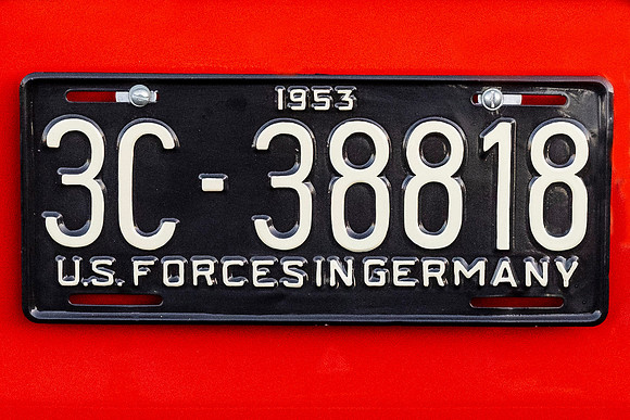 US Forces in Germany Lic Plate