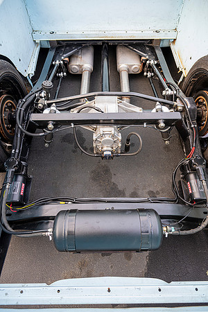 Exposed truck bed