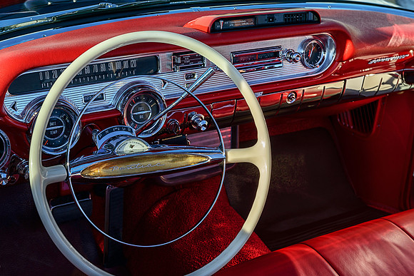 56 Pontiac Bonneville dash