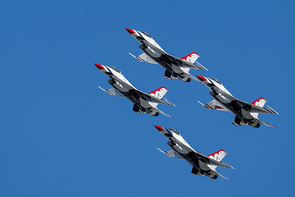 Thunderbirds in a Delta Climb
